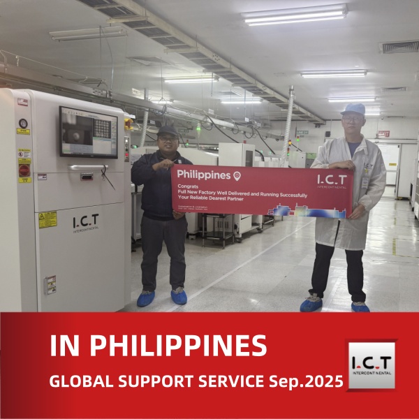 I.C.T Support à l'étranger pour la machine de marquage laser en ligne aux Philippines