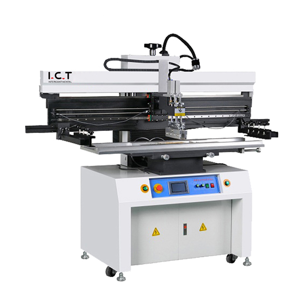 I.C.T - p12 | Écran semi-automatique de haute précision SMT Écran pochoir Imprimante dans SMD Ligne de montage