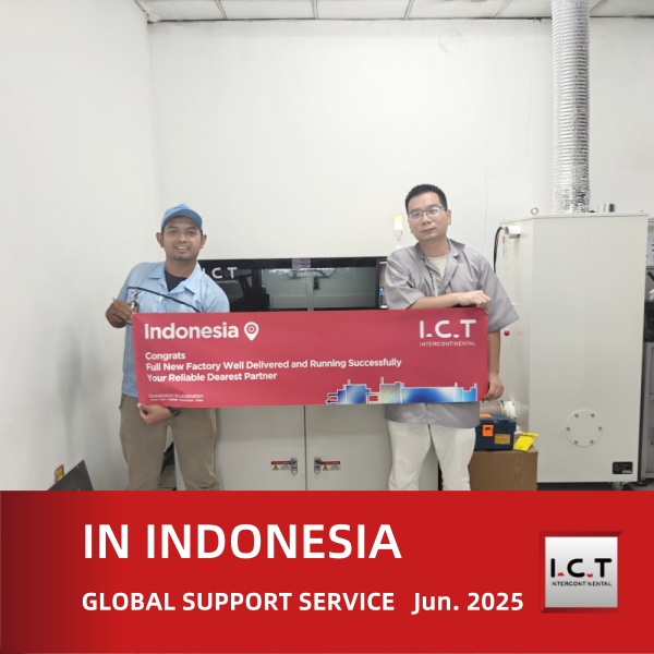 I.C.T Support global du projet EMS Depaneling en Indonésie