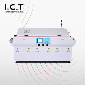 ICT-T8 |Four à convection à refusion électrique à 8 plateaux à air chaud de haute qualité